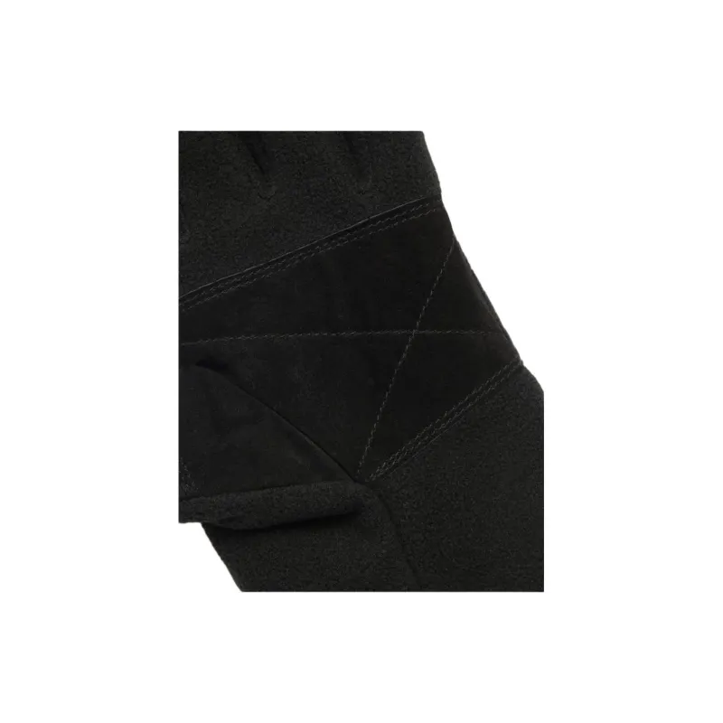 BARBOUR Wool, Polyester Knit Gloves Men's Black-2