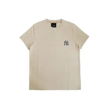 MLB New York Yankees T Shirts Unisex Beige