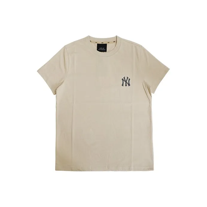 MLB New York Yankees T Shirts Unisex Beige-0