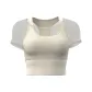 Ivory White Short-Sleeved