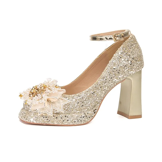 Dunnu Chunky Heel High Heels Women's-4