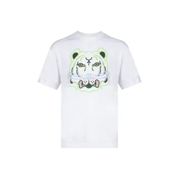 KENZO Men's Logo Classic Tiger T Shirt White
