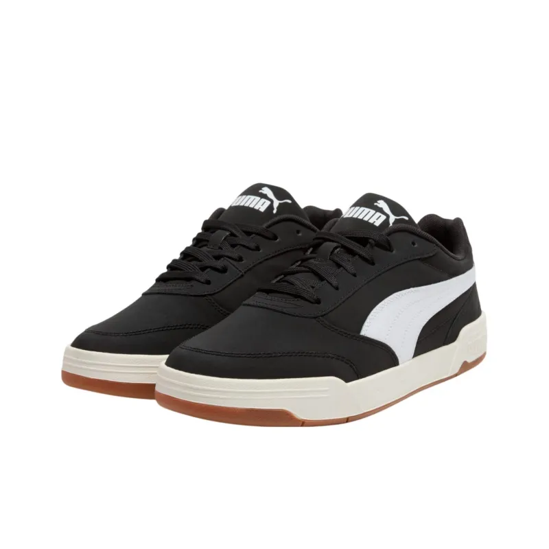 PUMA C Skate Anti Slip Wear Resistant Low Top Skateboard Shoes Men's Black White-2
