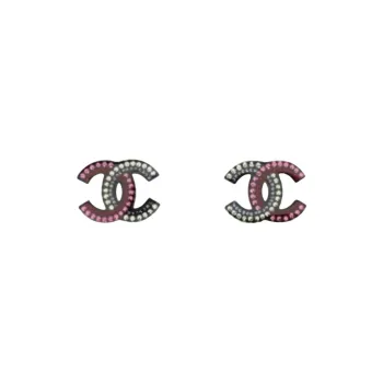 CHANEL Metal Earrings Unisex Multicolor