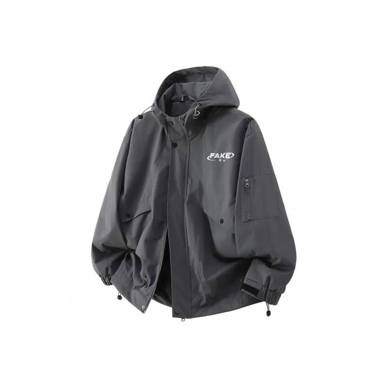 FAKE VINTAGE Spring Jacket Unisex White-4
