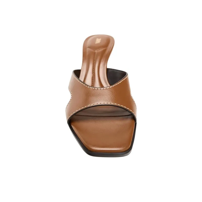 ZARA Abrasion Resistant Slide Slippers Women's Brown-3