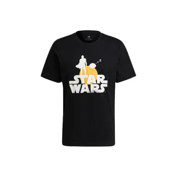Adidas STAR WARS T Shirts Men Black