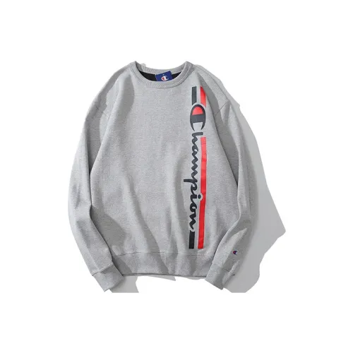 Champion Sweatshirt US Version Unisex Light Gray