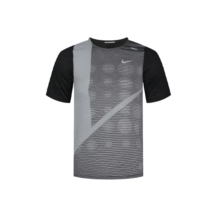Nike T-Shirt Men's Black Gray Color-0