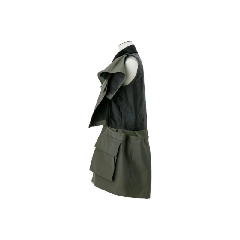 Sacai Sleeveless Dresses Women's Dark Green-2