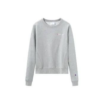Champion Crew Neck Regular Sweatshirt US Version Unisex Light Gray