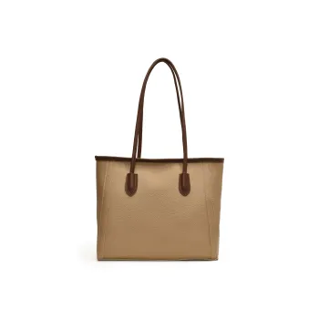 HCXK PU Tote Bag Shoulder Bag Women's Black/Beige/Khaki/Brown/Coffee