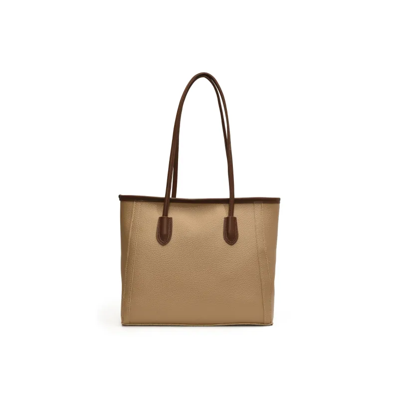 HCXK PU Tote Bag Shoulder Bag Women's Black/Beige/Khaki/Brown/Coffee-0