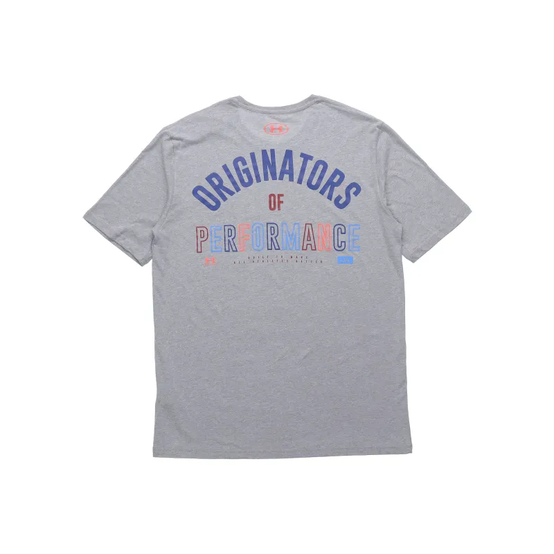 Under Armour Straight T Shirt Men's Light Gray-0