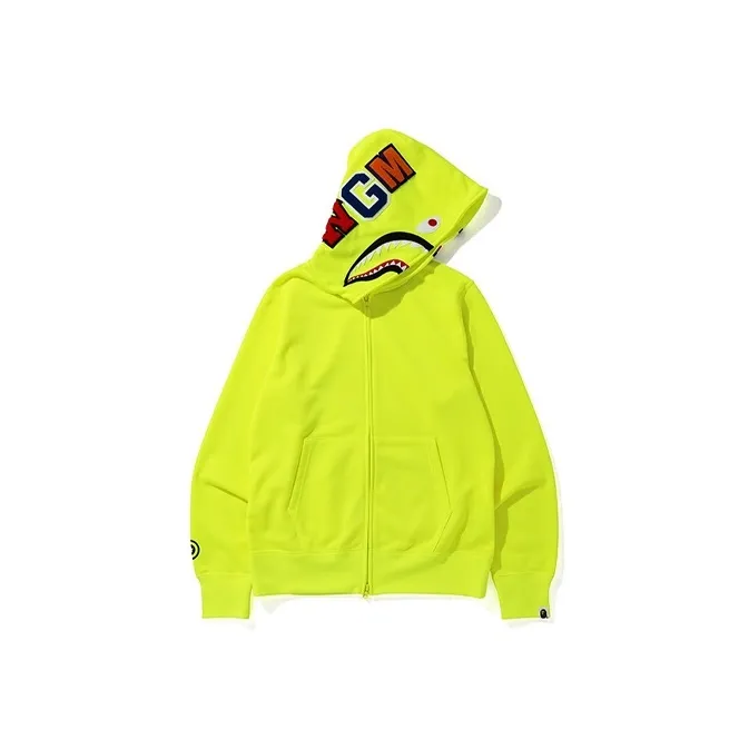 Bape Neon Shark Full Zip Hoodie-2
