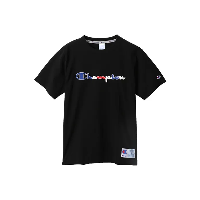 Champion T Shirts Unisex Black-0