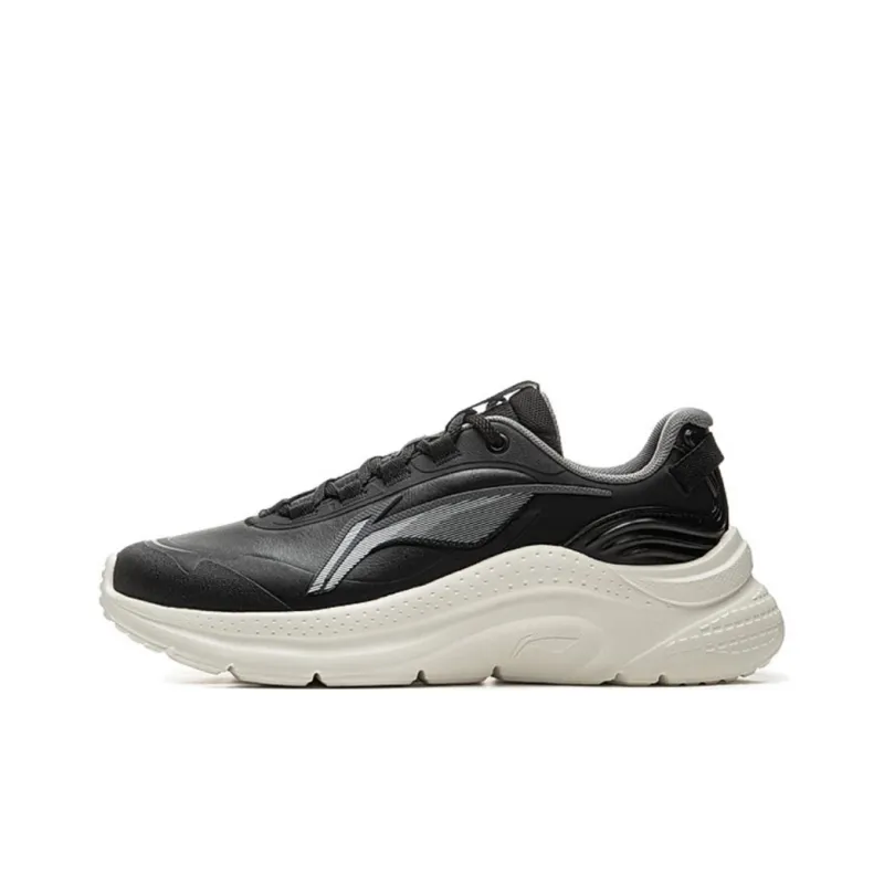 LiNing Liuyun Anti Slip Wear Resistant Low Top Casual Running Shoes Women's Black-0