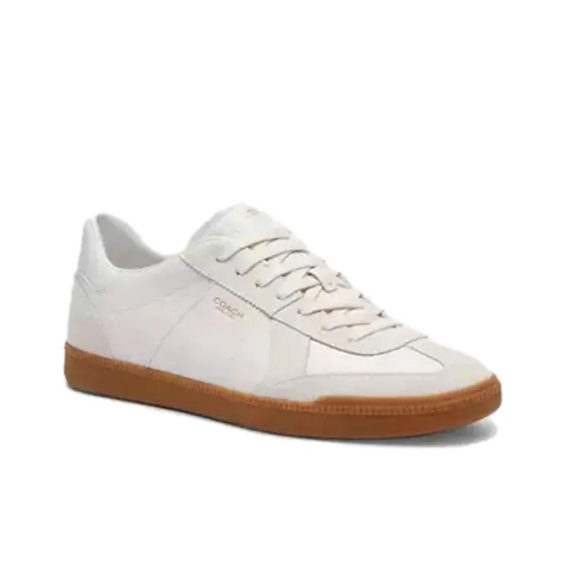 COACH Ellis Low Top Skateboard Shoes Men's White-2