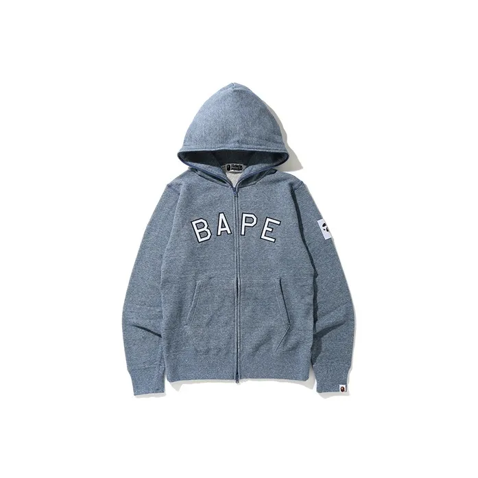 A BATHING APE Melange Full Zip Hoodie-2