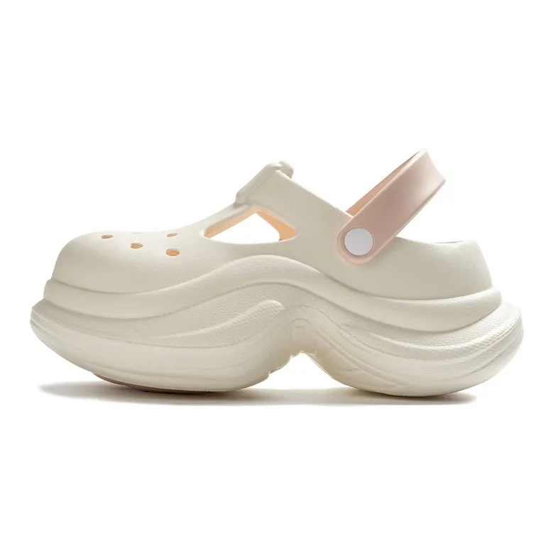 LATE TIME Summer Waterproof Fashion Versatile Anti Collision Closed Toe Slippers-4