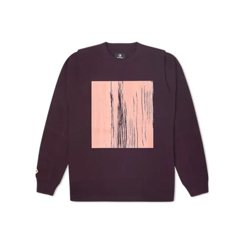 Converse Bubble Crew Sweatshirt Unisex Red Sugar Chestnut