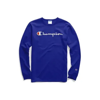 Champion T Shirt US Version Unisex Royal Blue