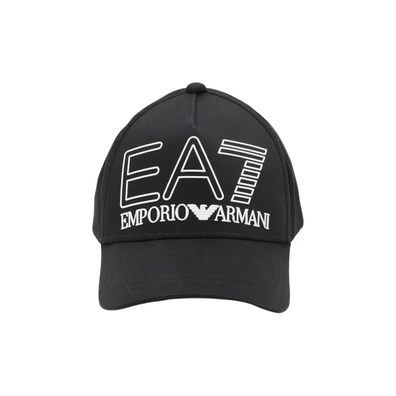 EMPORIO ARMANI Logo embossed Cotton Baseball Cap-2
