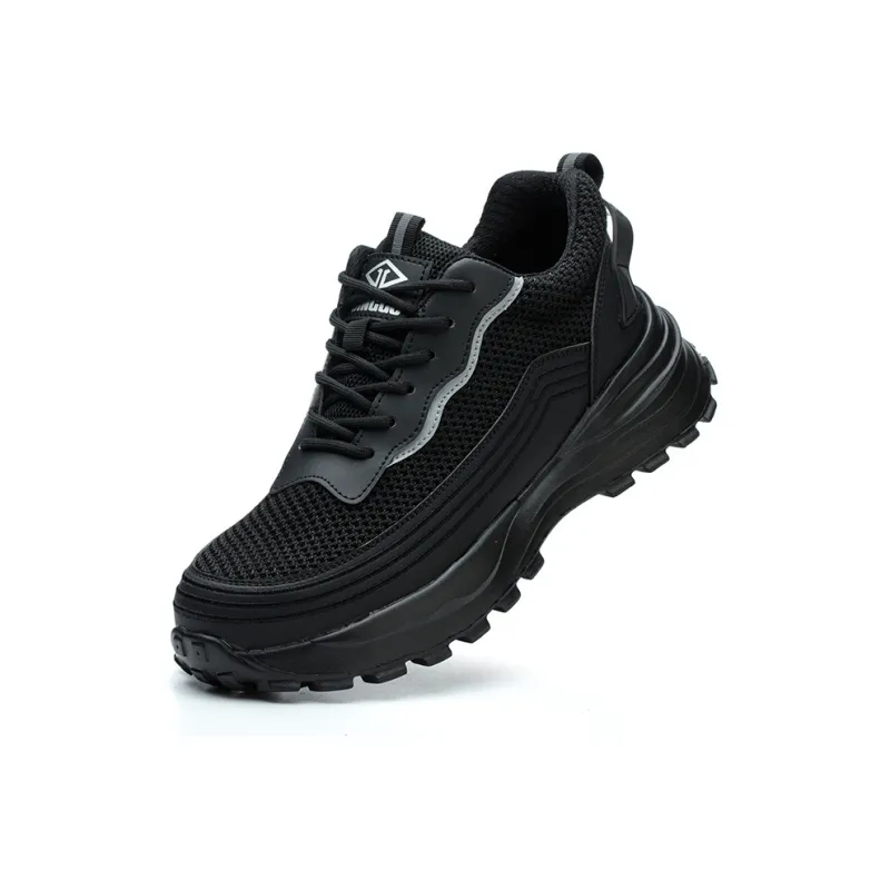 DINGGU Slip Resistant And Breathable Low Top Casual Shoes Men's Black-1