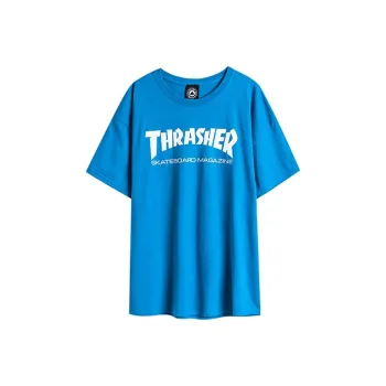 Thrasher Straight T-Shirt US Version Unisex Royal Blue