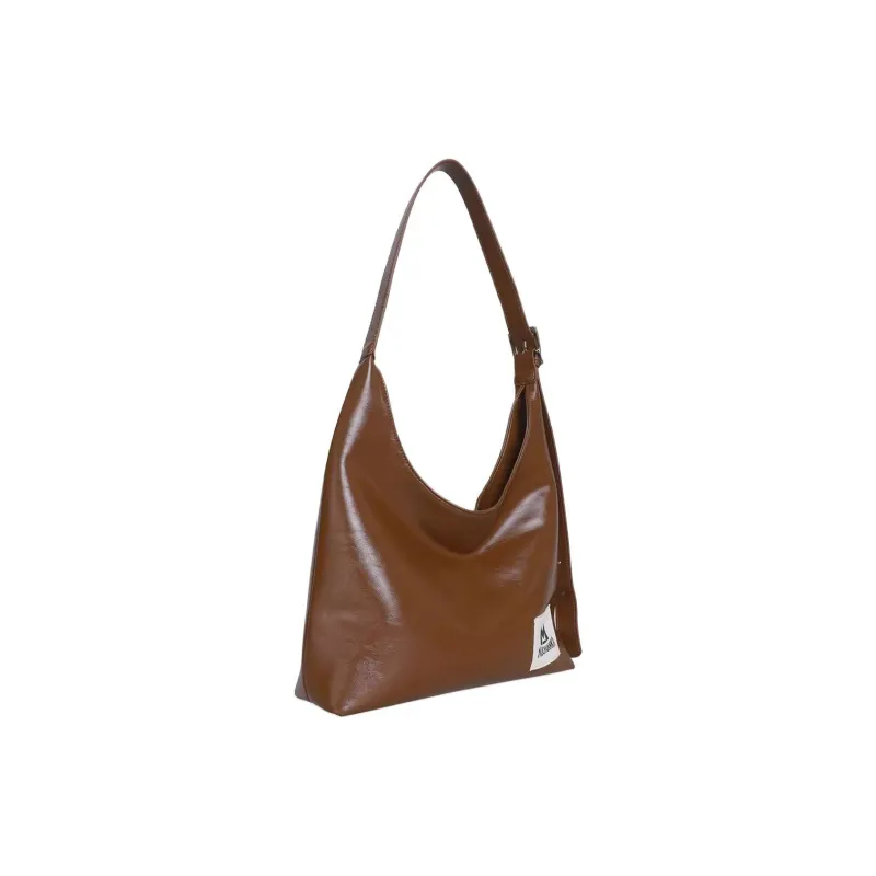 Kikawa Card Synthetic Leather Tote Bag, Shopping Bag, Crossbody Bag, Shoulder Bag Medium Size Women's Licorice Brown-2