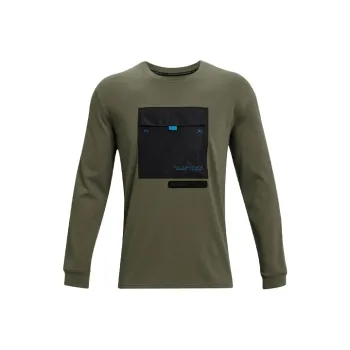 Under Armour Straight Long Sleeved T Shirt Men's Ghost Green