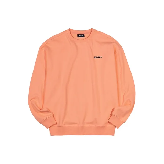 NERDY Crew Neck Loose Fit Regular Sweatshirt Unisex Light Orange-0