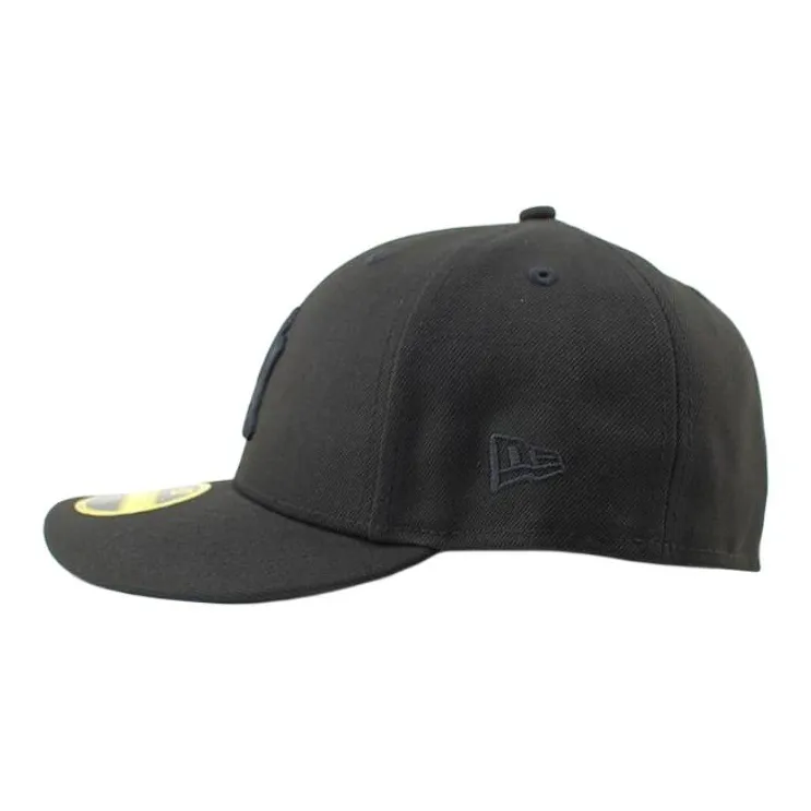 New Era Polyester Cotton Blend Baseball Caps Unisex Black-3