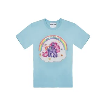 MOSCHINO T Shirts Unisex Blue
