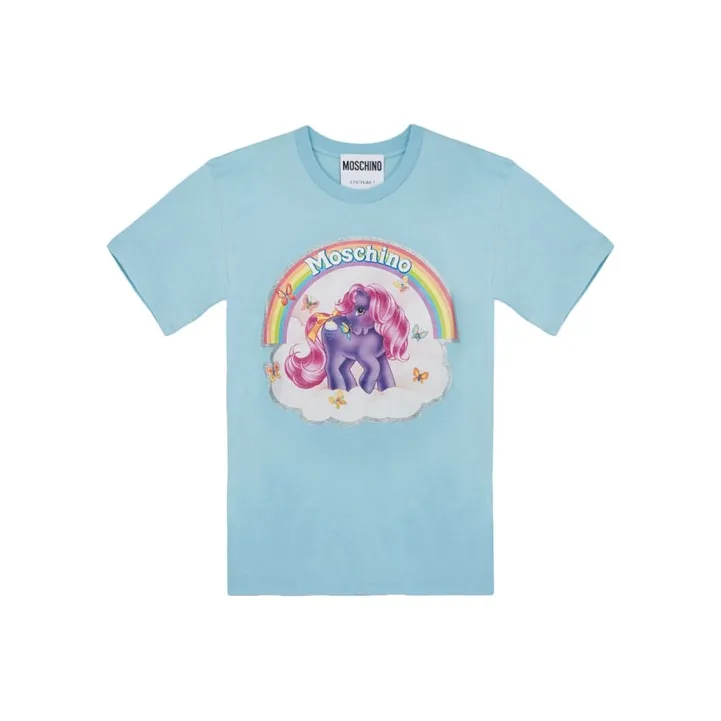 MOSCHINO T Shirts Unisex Blue-0