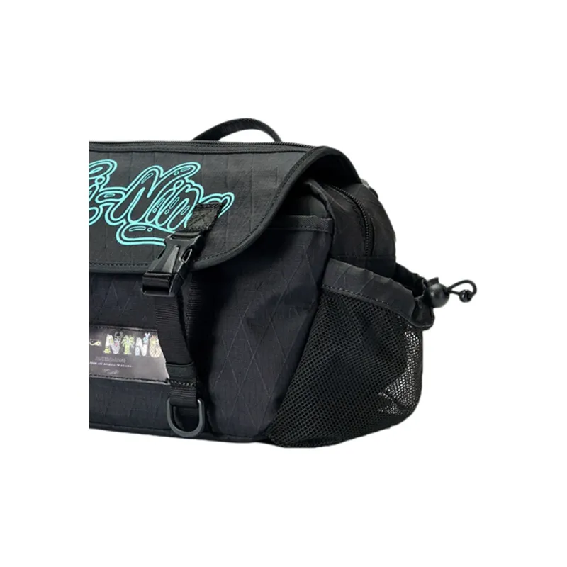LiNing Steven Harrington Collaboration Fabric Crossbody Bag Regular Unisex Black-4