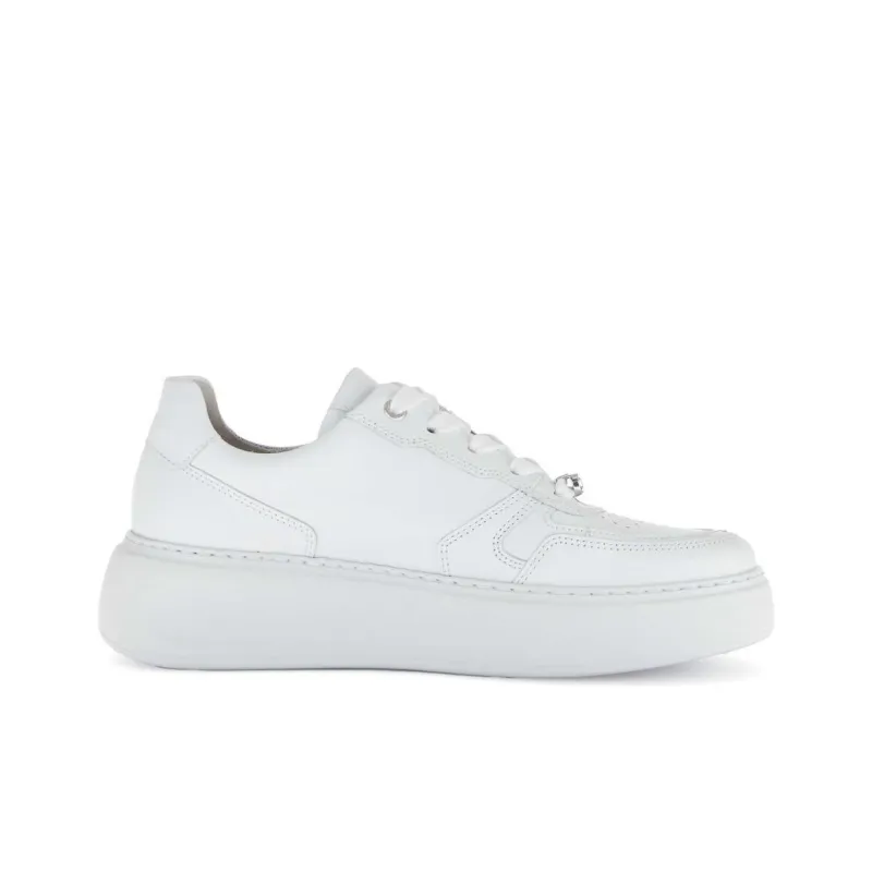 Gabor Comfort Low Top Skateboard Shoes Women's White-1