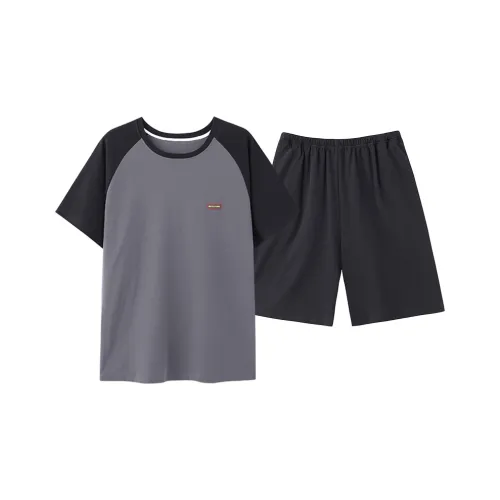 WANANNI Pajama Set Men's Dark Gray