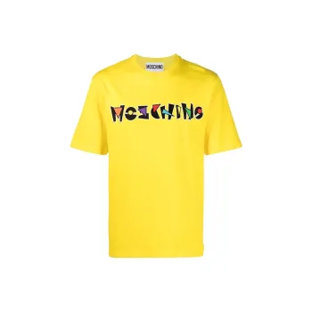 MOSCHINO T Shirts Men Yellow
