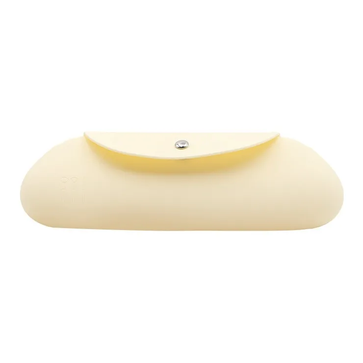 Boniu Silicone Makeup Bag Regular Unisex Pink/Yellow/Khaki/Gray-3