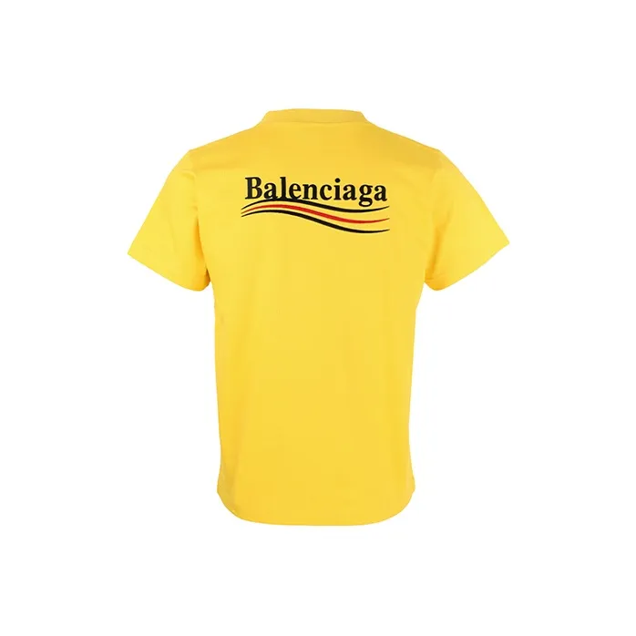 Balenciaga T Shirt Regular Fit Men's Yellow-1