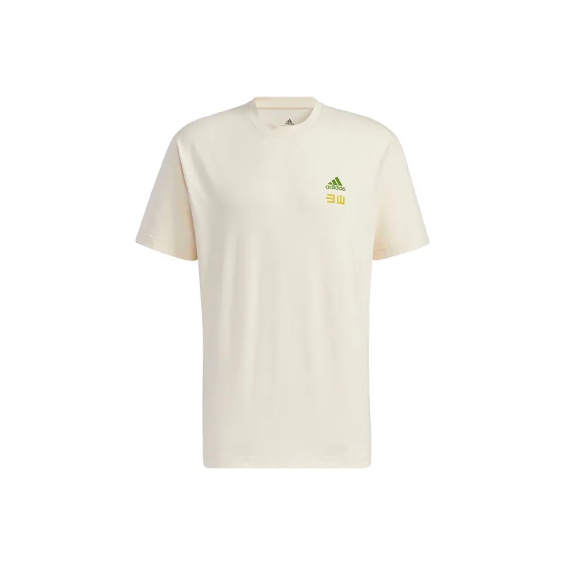 Adidas T-Shirts Unisex Ecru-0