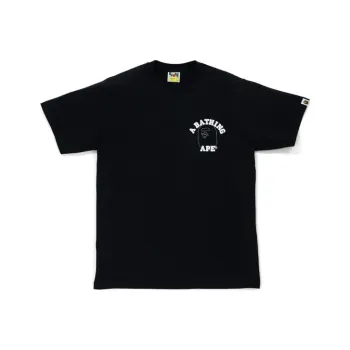 A BATHING APE Line 1st Camo Face Over College Tee