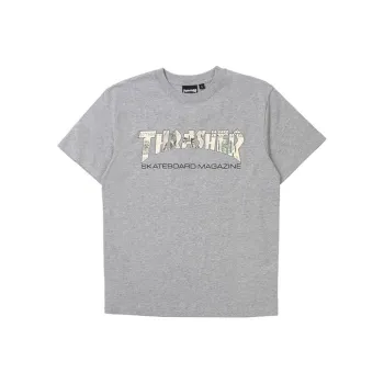 Thrasher Straight T-Shirt Japan Version Unisex Gray