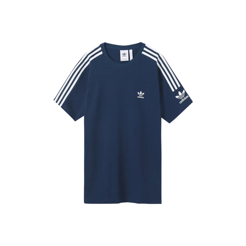 Adidas Originals T Shirts Men Marine Blue-0