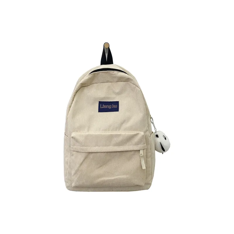 Deli Bear Corduroy Backpack Unisex Multicolor-2