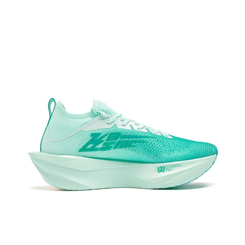 QIAODAN Feiying Plaid 2.0 Running Shoes Men Low Top Water Wave Color Seaweed Green-1