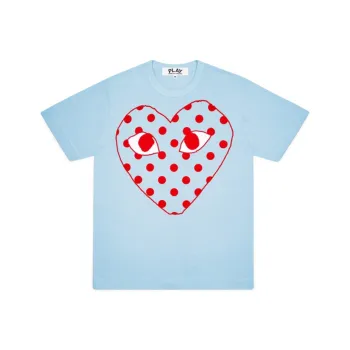 CDG Play T Shirts Men Blue