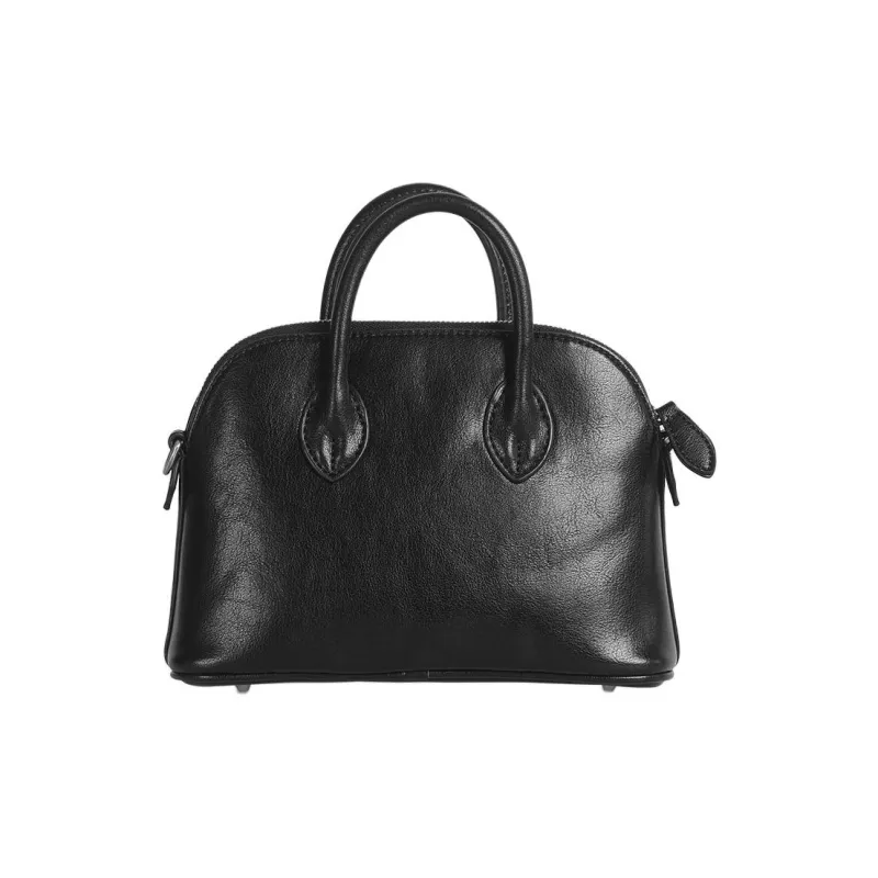 Kikawa Card PU Dome Bag, One Shoulder Handbag Small Size Women's Black-6