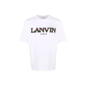 Lanvin Logo embroidered Short sleeve T shirt